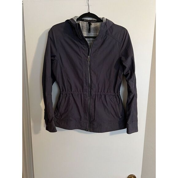Kuhl Jacket Stryka Flannel Lined Insulated Women’s Size Small Grey Hooded - Picture 1 of 5